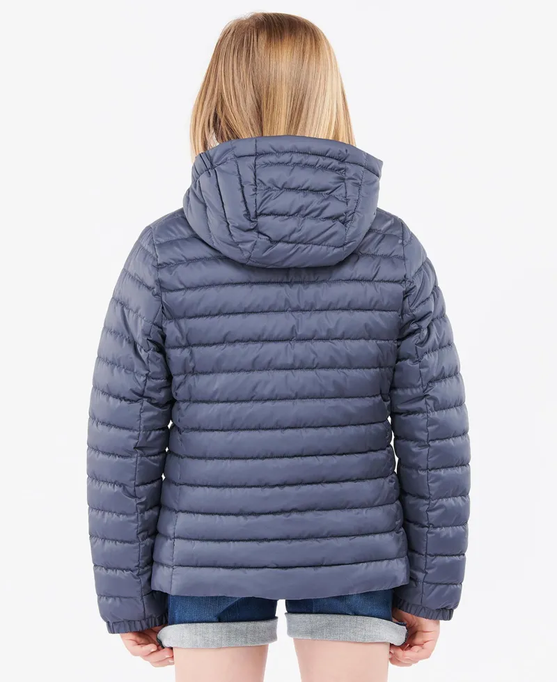 Barbour Girls Cranmoor Quilt Jacket in Blue-2